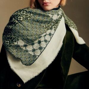 Sézane x Antoinette Poisson NWT Pio Scarf in Dominote Patchwork Print